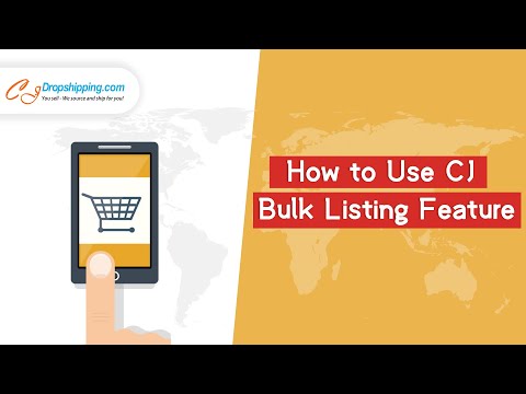 How to Use CJ Bulk Listing Feature
