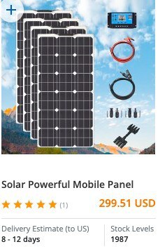 Salehoo mobile solar panels