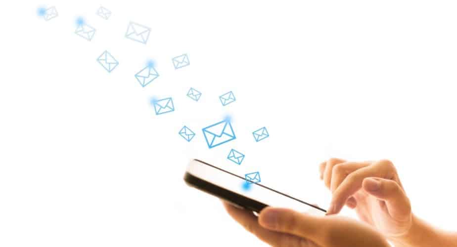 Sending emails to suppliers from a mobile device