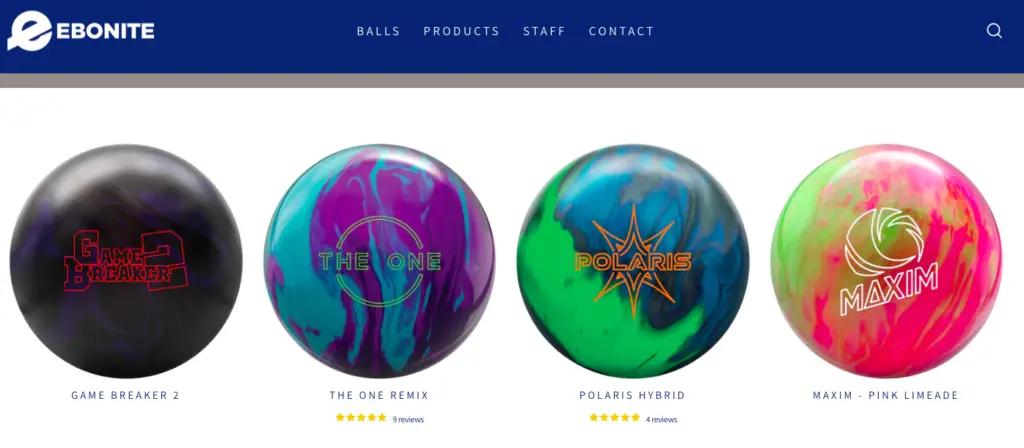 Ebonite is an example of a Shopify store using the impulse theme.