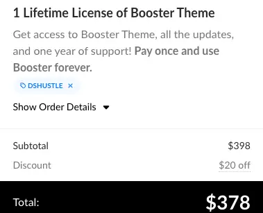 Booster theme coupon code