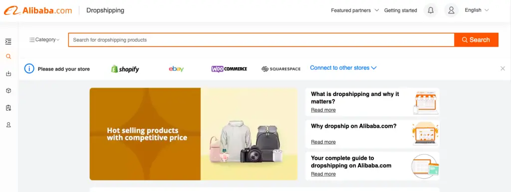 How to use Alibaba to find dropship centers