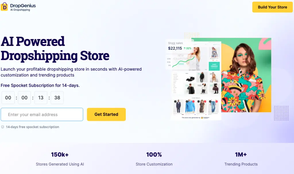 Spocket's AI-powered dropshipping store software