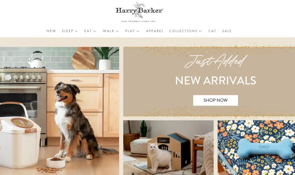 Harry Barker pet website